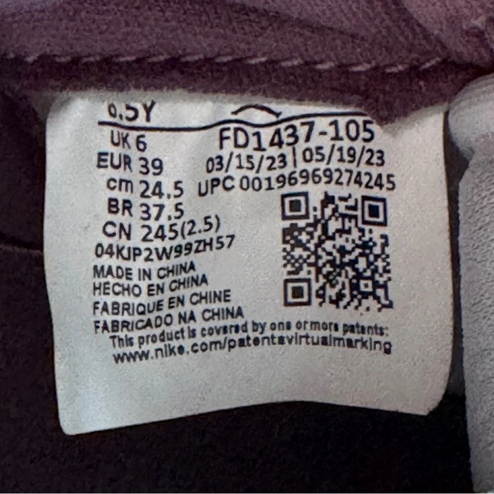 Nike Air Jordan 1 Mid Mauve White FD1437-105 Youth 6.5Y Women’s 8 Sneakers